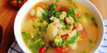 Món canh nghêu thơm ngon