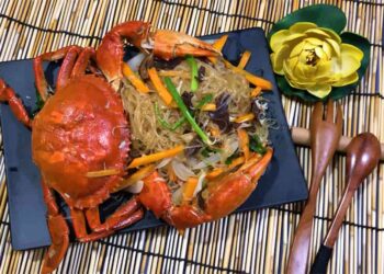 cách làm miến xào cua biển