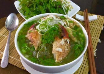 Cách nấu miến cua biển