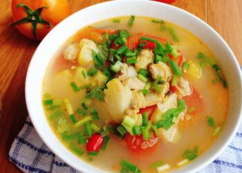 Món canh nghêu thơm ngon